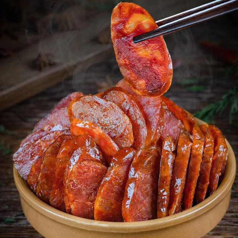 烟熏麻辣香肠纯肉纯手工原味广味腊肠湖北恩施正宗特产真空包装