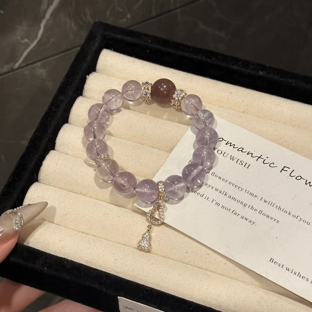 A735玻利维亚紫水晶葫芦挂件【水心宝钻Orig. Design】