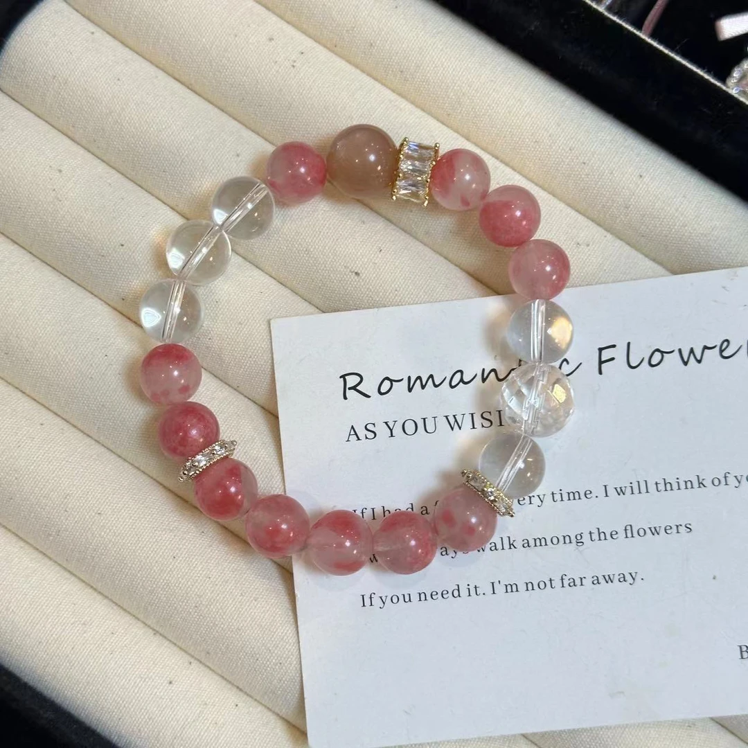 A543樱花雨蔷薇辉高奢手串原创设计【水心宝钻Orig. Design】