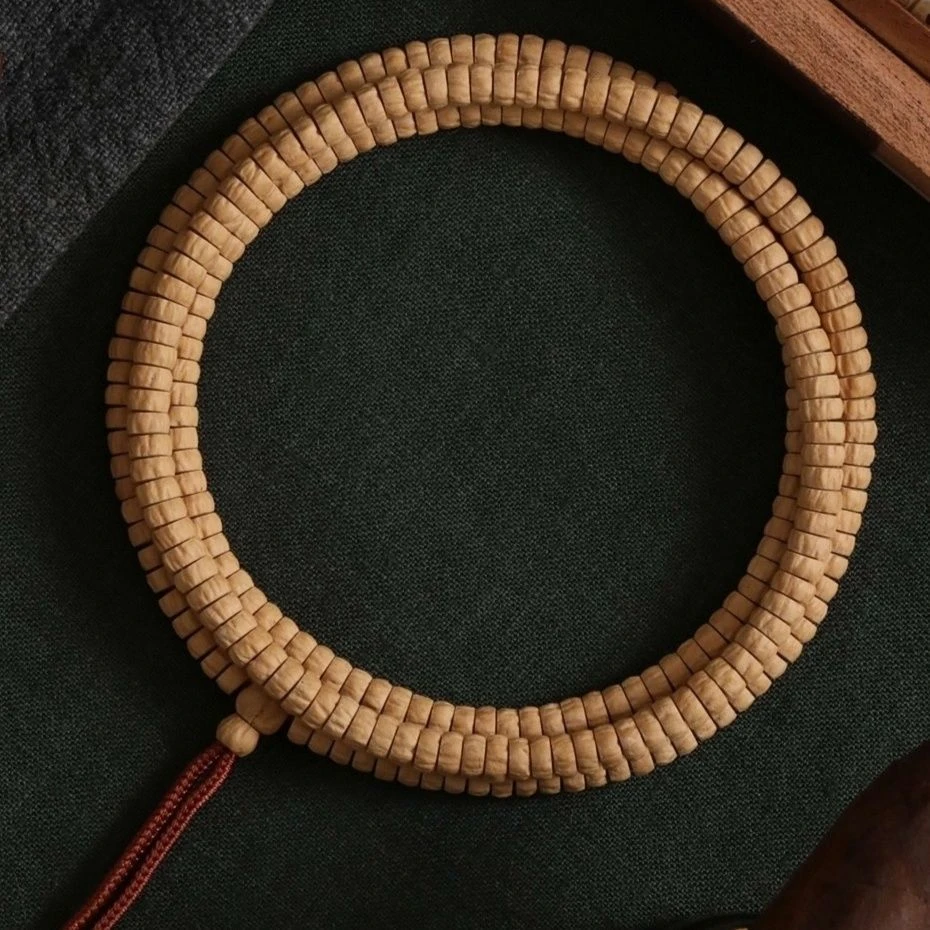 西藏热振寺108颗柏香籽百香籽手持挂脖龙爪念珠佛手小金刚合香