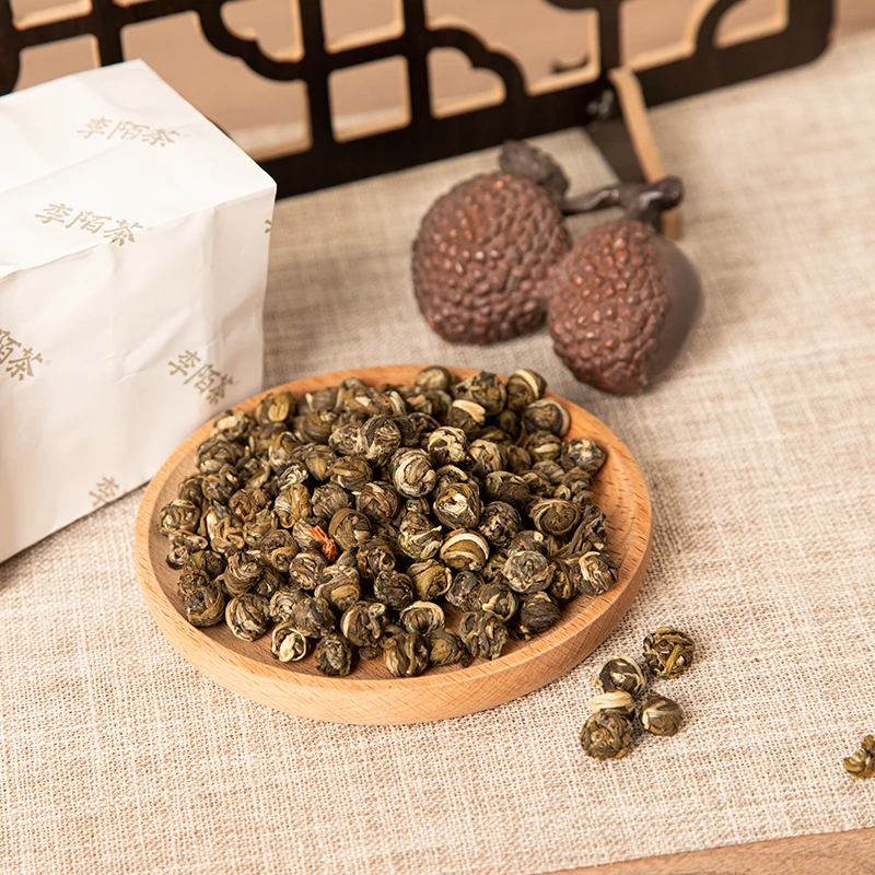 2【屈屈严选好茶】茉莉花香花茶龙珠罐装茶叶