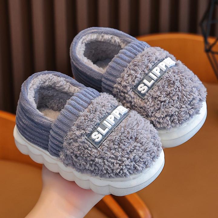 儿童棉拖鞋2024秋冬季新款居家室内防滑软底男女宝宝加厚保暖棉鞋