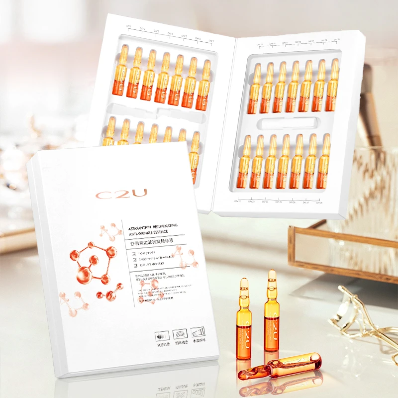 【抗皱紧致】C2U虾青素嫩肤抗皱精华液保湿补水填充肌肤面部精华