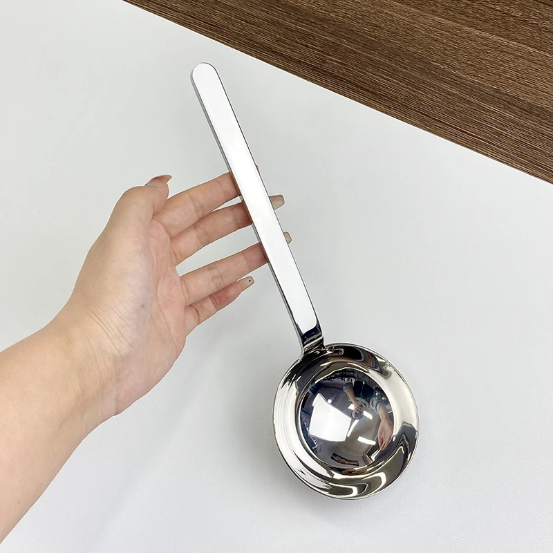 chockmen卓德铭18/10不锈钢长柄加厚半球勺舀汤勺打汤勺子大勺
