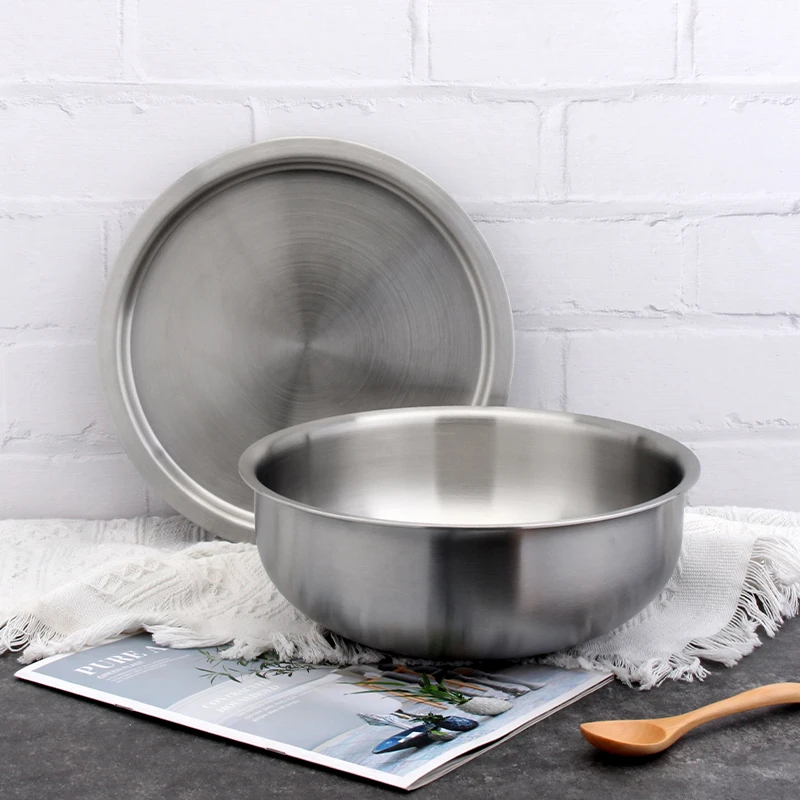18/10不锈钢加厚26cm宽边和面盆约外径29cm高9.7cm重1.3kg厚2.7mm