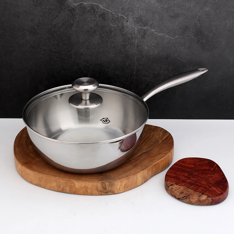 LUNKAI伦凯18/10不锈钢26cm雪平锅 内径26cm 高9.5cm 重约1.8kg