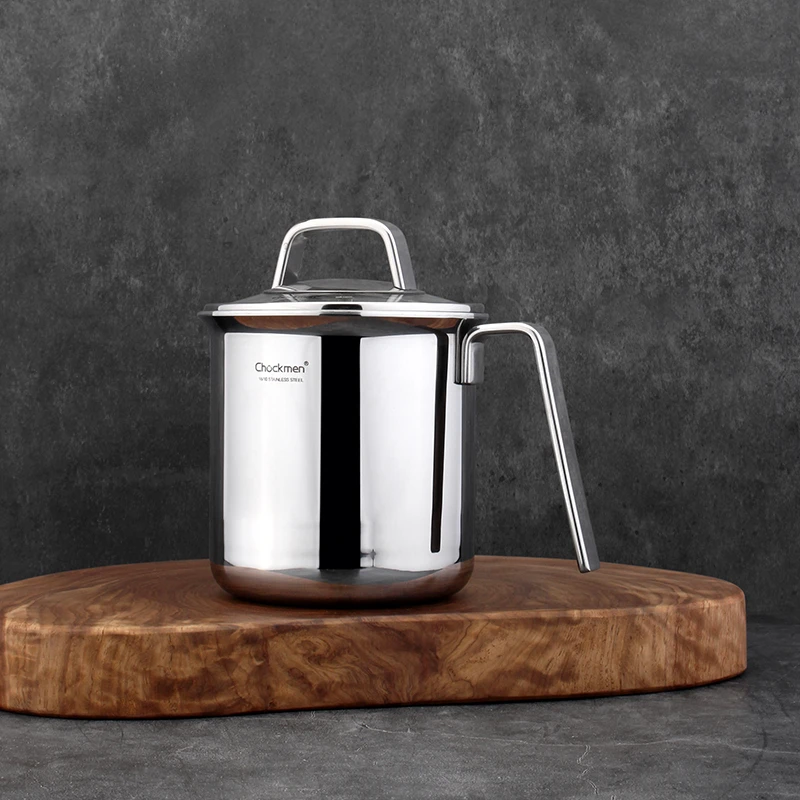 chockmen卓德铭18/10不锈钢多用壶奶锅热奶杯11cm煮面杯小炖锅