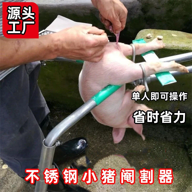 【精品】阉猪架仔猪敲猪架神器养殖场阉割刀工具小猪去势架腌猪阉