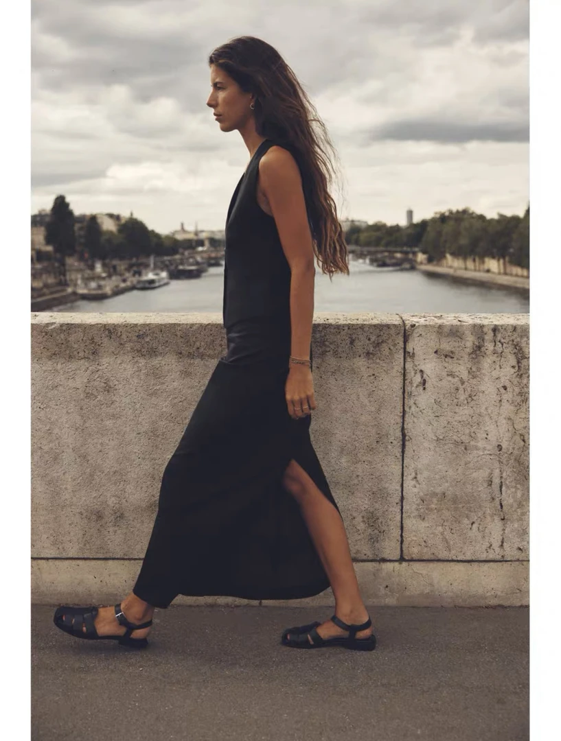 二号链接【百脉甄品】百搭复古法式长裙(默认微瑕，不退不换）