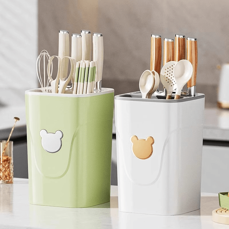 厨房刀具置物架台面多功能新款筷子筒刀架一体收纳盒家用菜刀架子