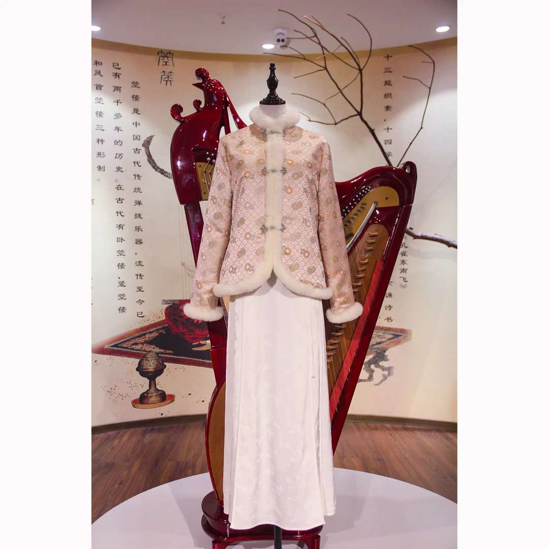 【亭园春】新中式秋冬立领气质复古加厚显瘦短款棉服