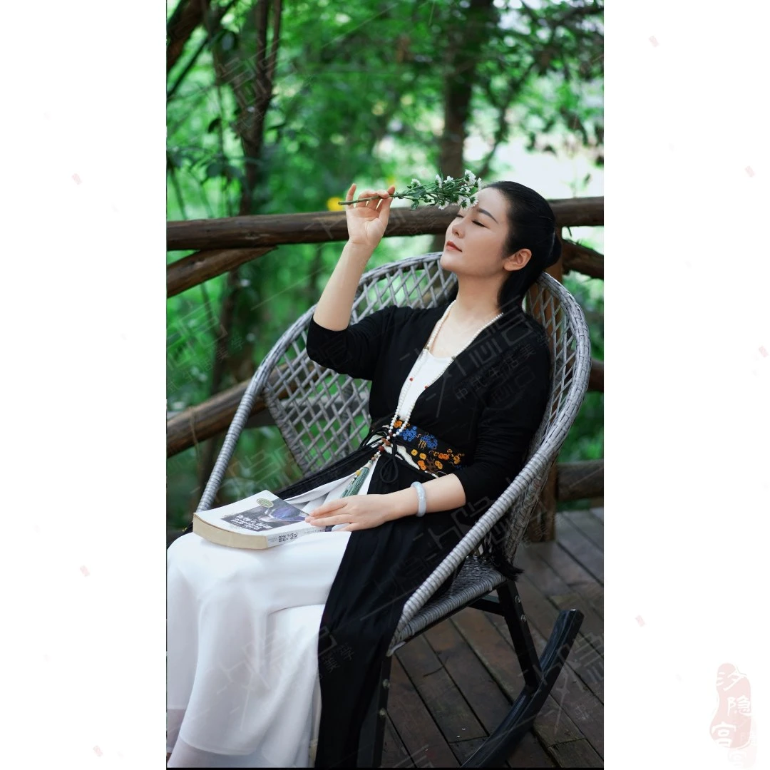 【玄璃】春秋纯色简约长款风衣外套