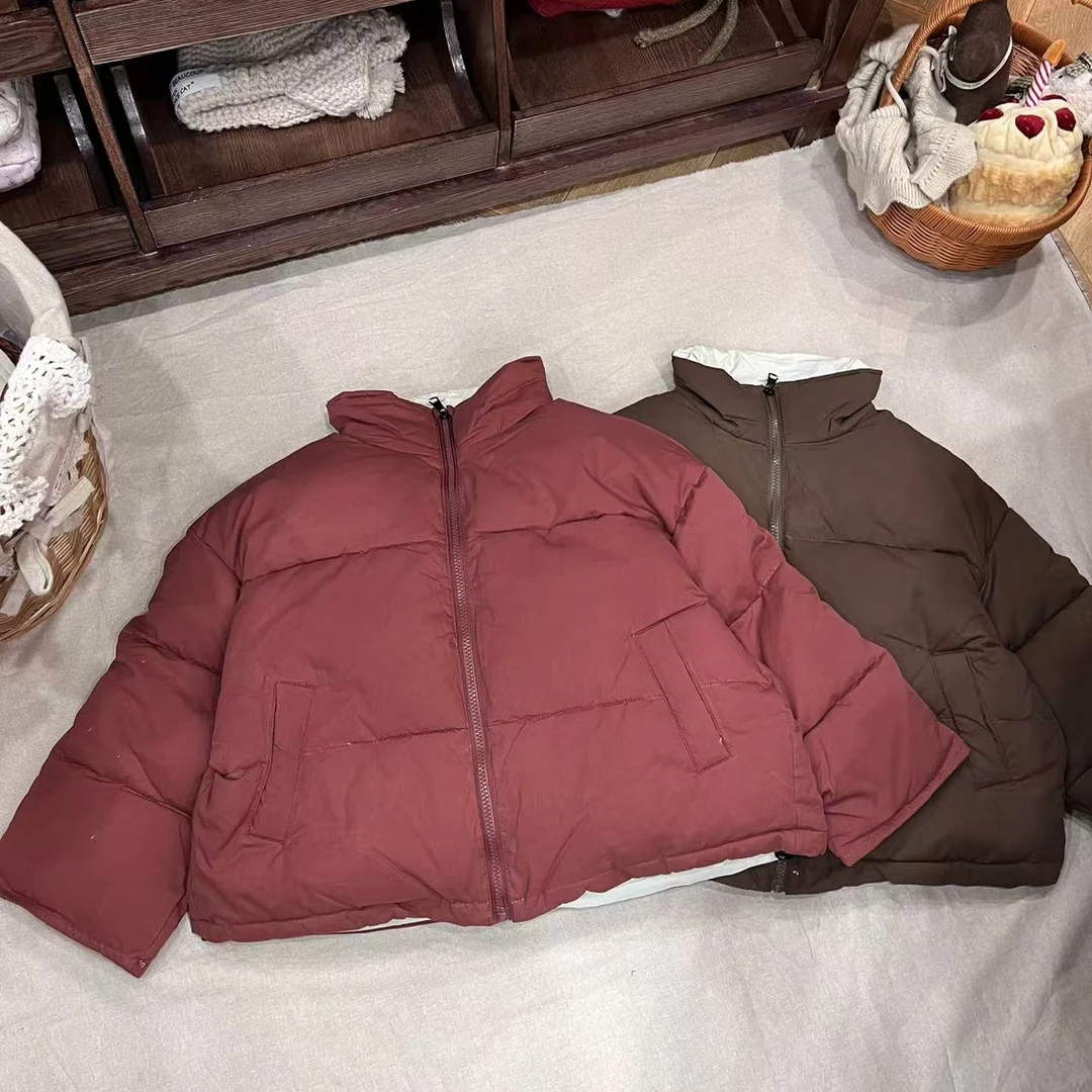〖姐姐家〗2024冬款儿童萌娃穿搭拉链纯色棉袄外套 zd24823
