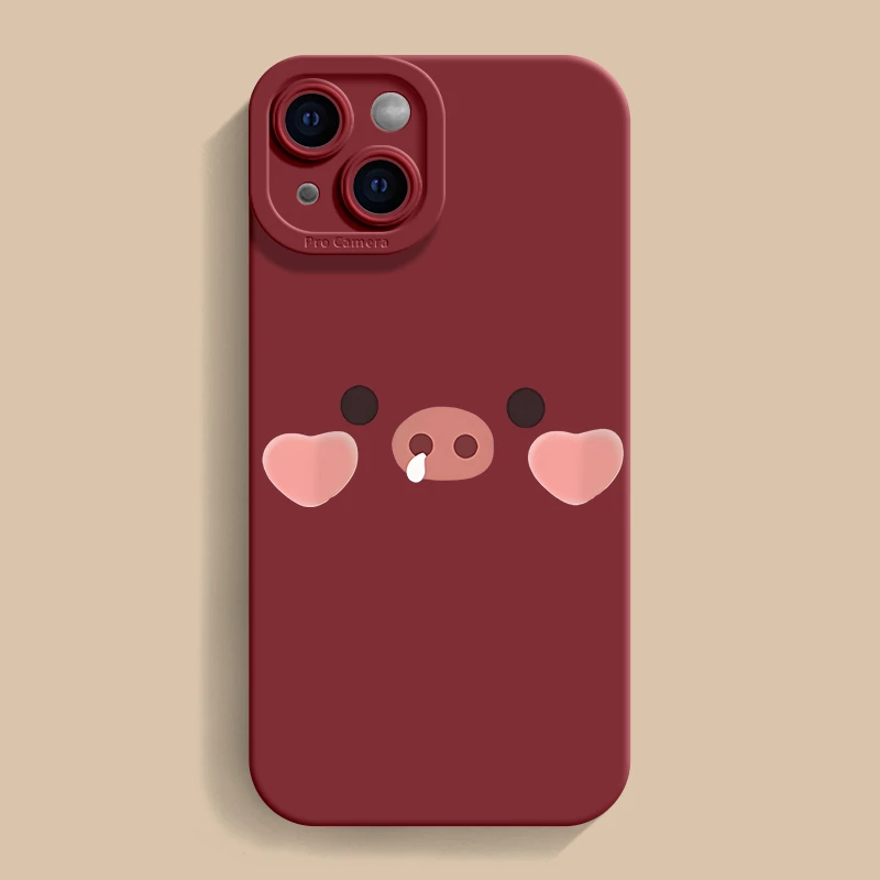 鼻涕小猪苹果15PROMAX全包14防摔13可爱12新款iPhoneXR新年手机壳