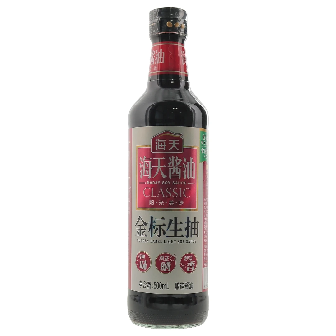 海天金标生抽酿造酱油500ml