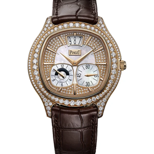 99新 Piaget/伯爵 老佛爷/伯爵33015后升级镶钻/自动/单表/42mm