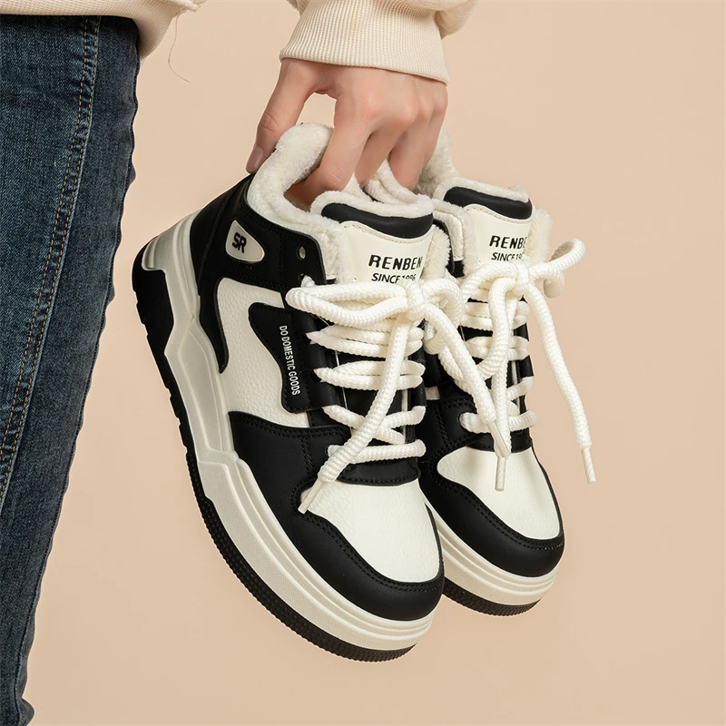 【首播福利专享】2023冬新大棉鞋高帮厚底百搭加厚棉鞋冬季女鞋保暖