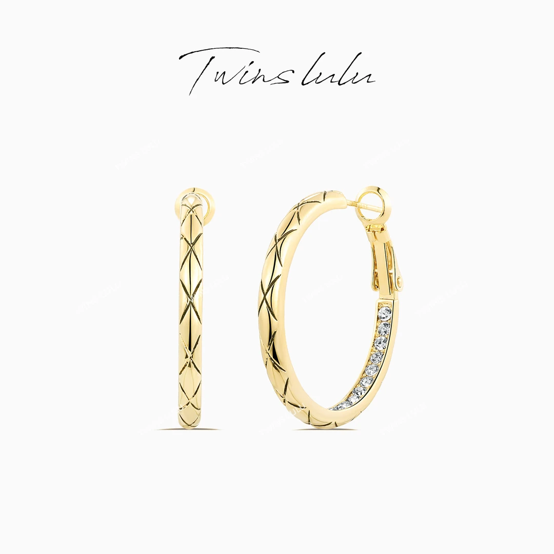 TWINS LULU 镀k金 【官方正品】时尚【西雅图】圈圈耳环TSL1461