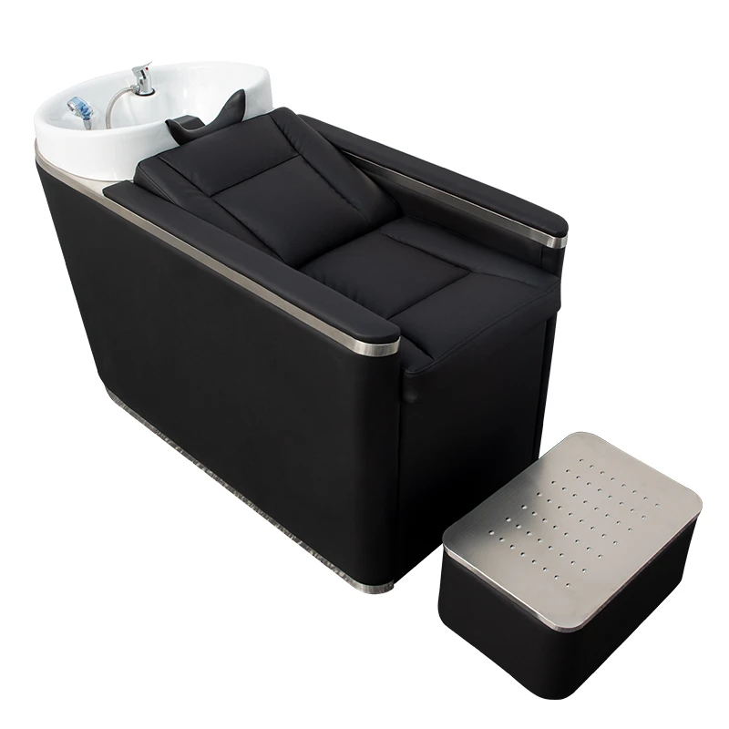 半躺冲水床简约洗头床网红洗头床烫染冲水床剪发洗头床