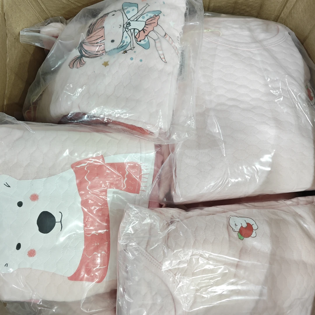 颜色款式不挑！儿童秋冬空气层秋衣裤套装 10191