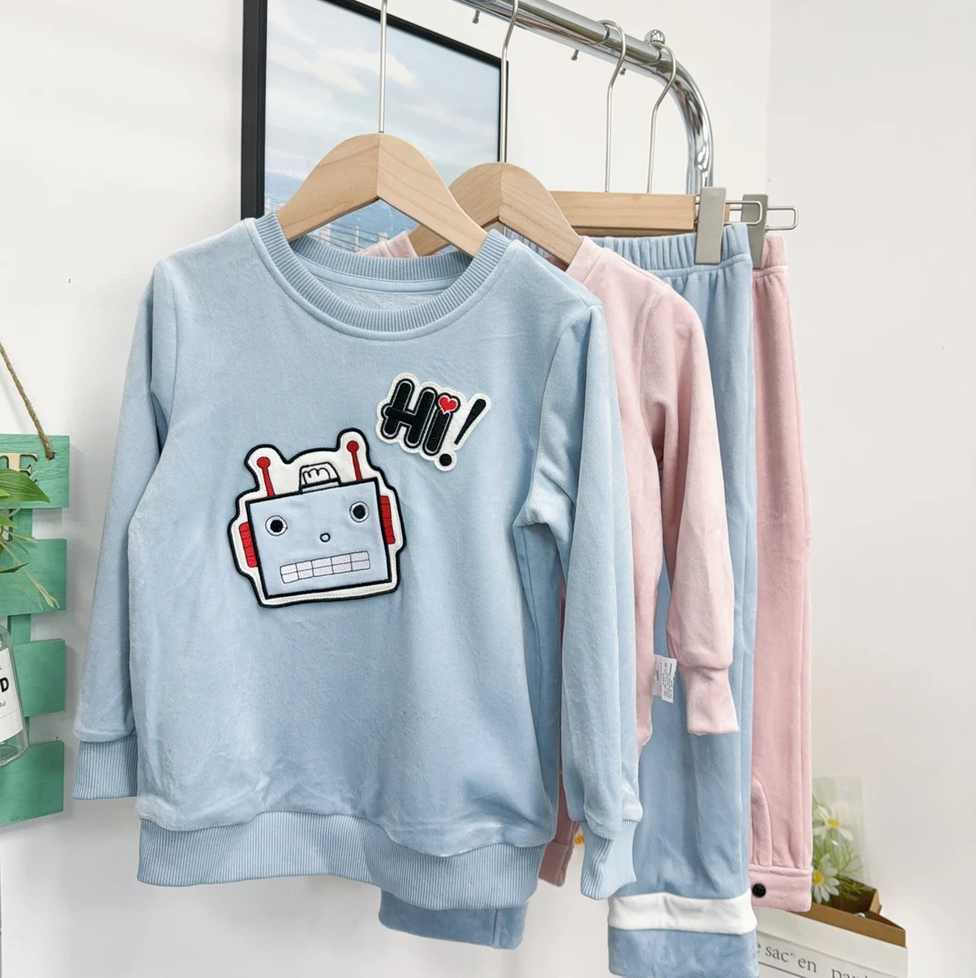 绒绒居家服天花板！！儿童套头可爱秋冬居家服套装 801/802