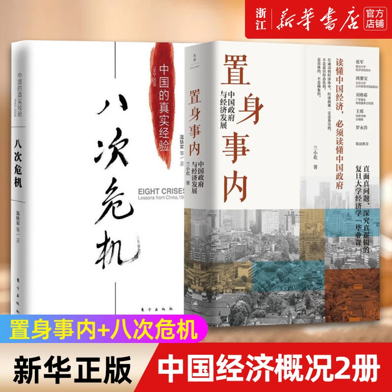 【套装2册】置身事内 兰小欢+八次危机温铁军 中国政府与经济发展