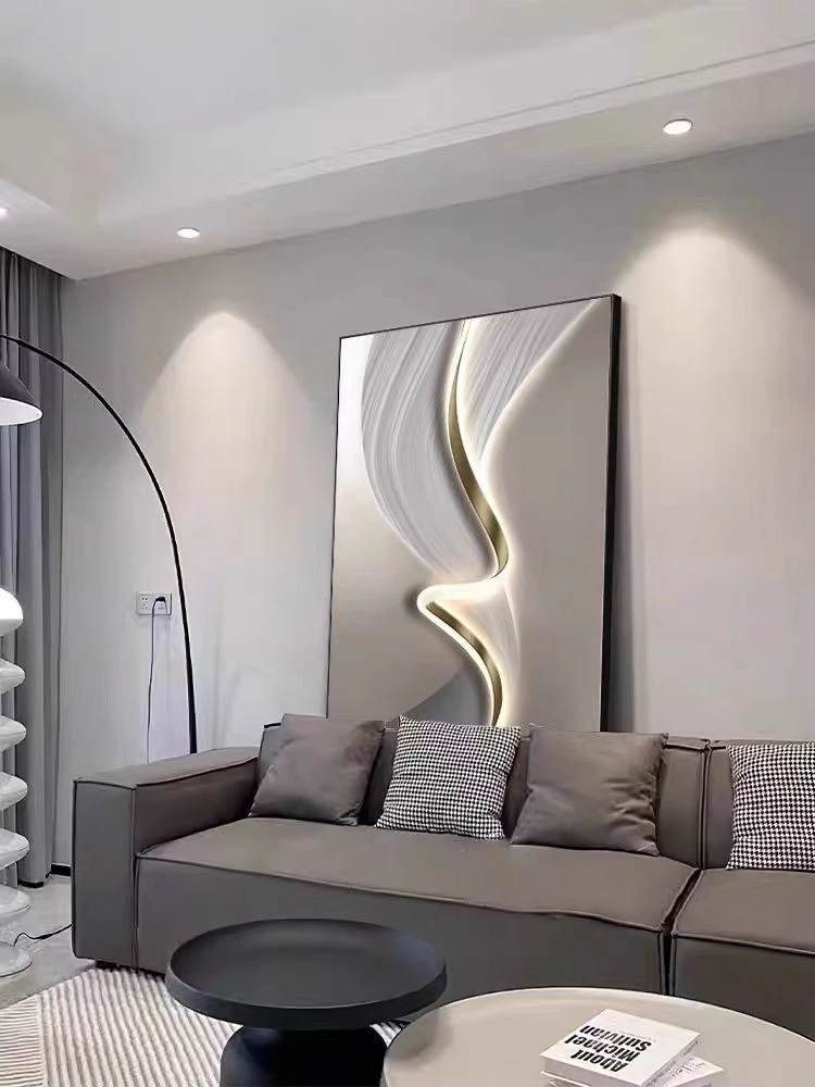 前程似锦现代简约轻奢客厅装饰画沙发背景墙落地画玄关挂画