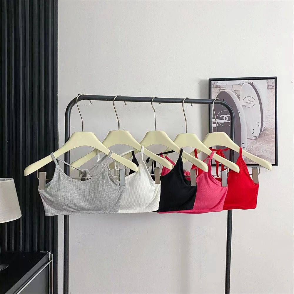 【多巴胺吊带】自带一体固定胸垫百搭显瘦挂脖内衣吊带背心叠穿好看