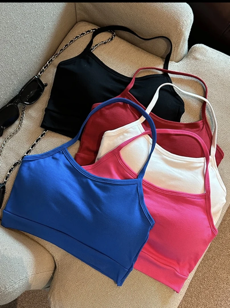【全额运补】挂脖背心固定胸垫百搭显瘦挂脖内衣吊带背心