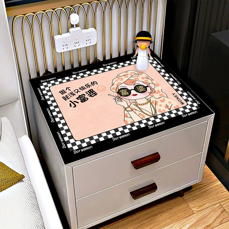 耐用垫吸水卡通软硅藻泥防烫防尘盖布免洗可裁剪耐脏盖布洗衣机垫