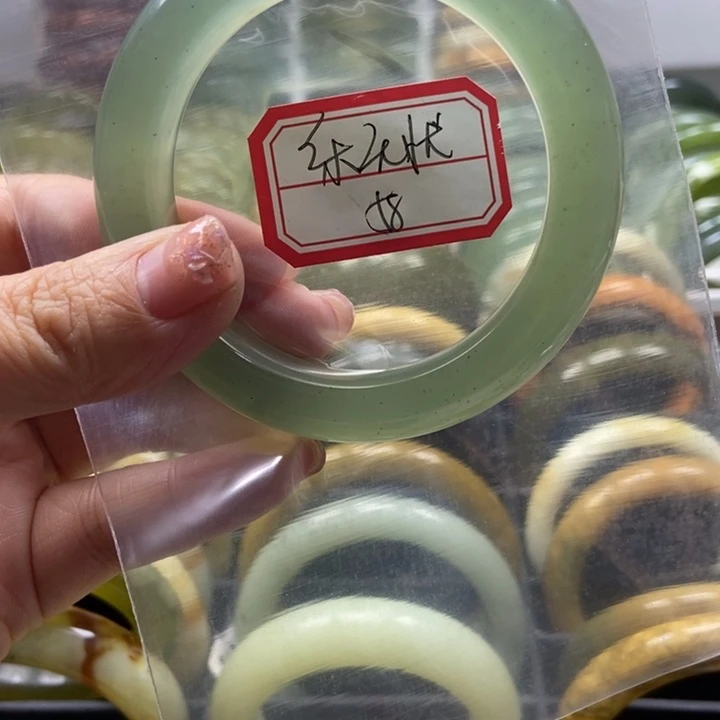 蛇纹石玉手镯未镶嵌乐*忧
