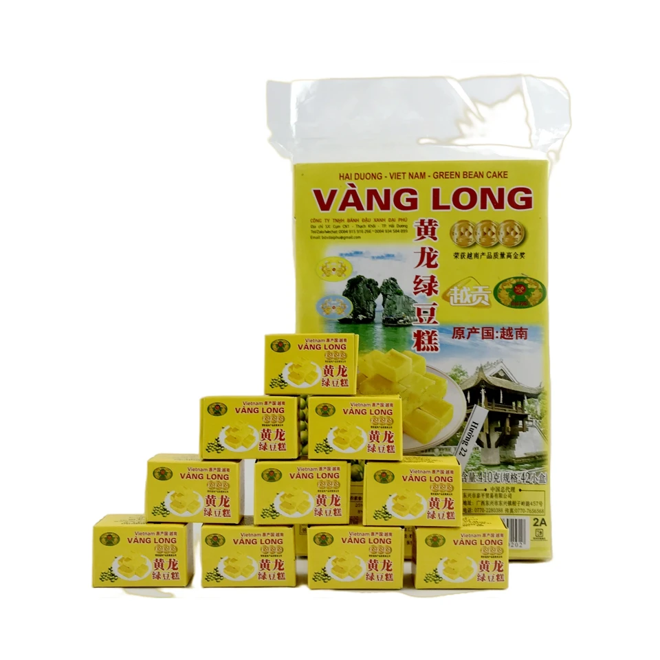HUANG LONG/黄龙【主播专享】越南特产网红食品黄龙绿豆糕410g/包