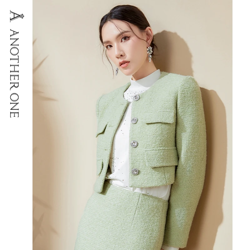 ANOTHER ONE安那迪安那迪气质轻奢呢子西装短外套