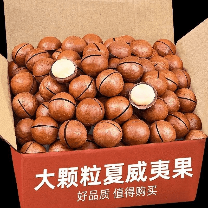 【甄选大果】新货夏威夷果肉厚壳薄香甜酥脆澳洲果休闲零食净重现发