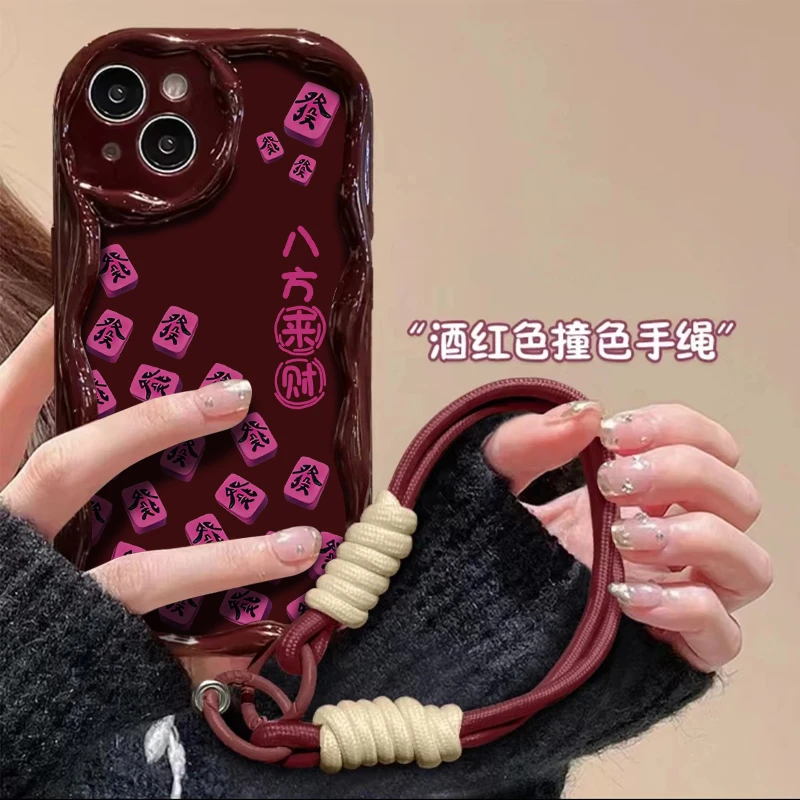 麻将八方来财适用苹果iPhone/华为/荣耀/OPPO/小米/VIVO1加手机壳