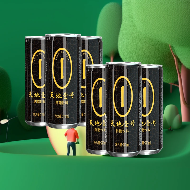 陈醋饮料270ml*6 罐装解腻清爽营养清香气泡风味
