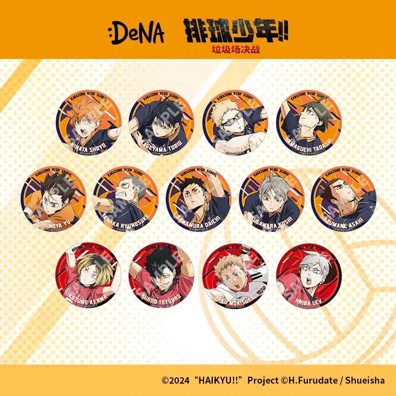 DeNA 排球少年!!垃圾场决战 透闪角色徽章吧唧正版授权