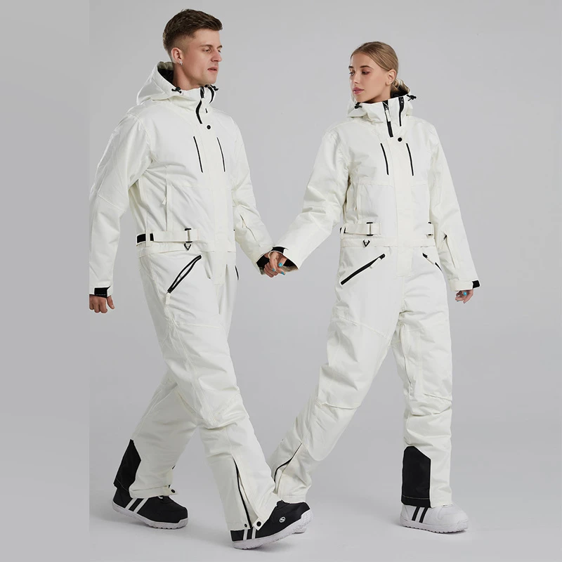 锐岩RIVIYELE连体滑雪服套装单双板滑雪衣冬季户外防风防水耐磨