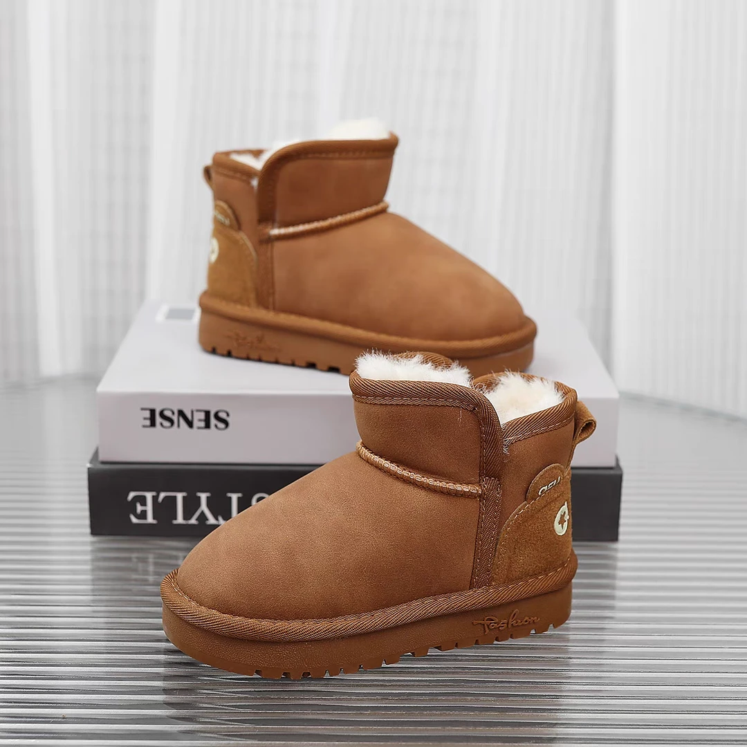 【直接往大一码拍】2626国潮原创宝宝雪地靴冬季软底防滑短靴女童