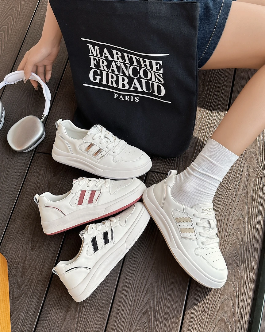 【鞋爱】1658-1国潮原创2024秋季新品双杠经典真皮板鞋