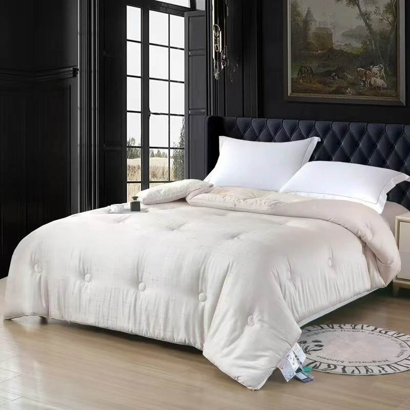 【爱妮神雨泽雨露8斤冬被】贡缎银离子抗菌定位绗缝冬被【豪华版】