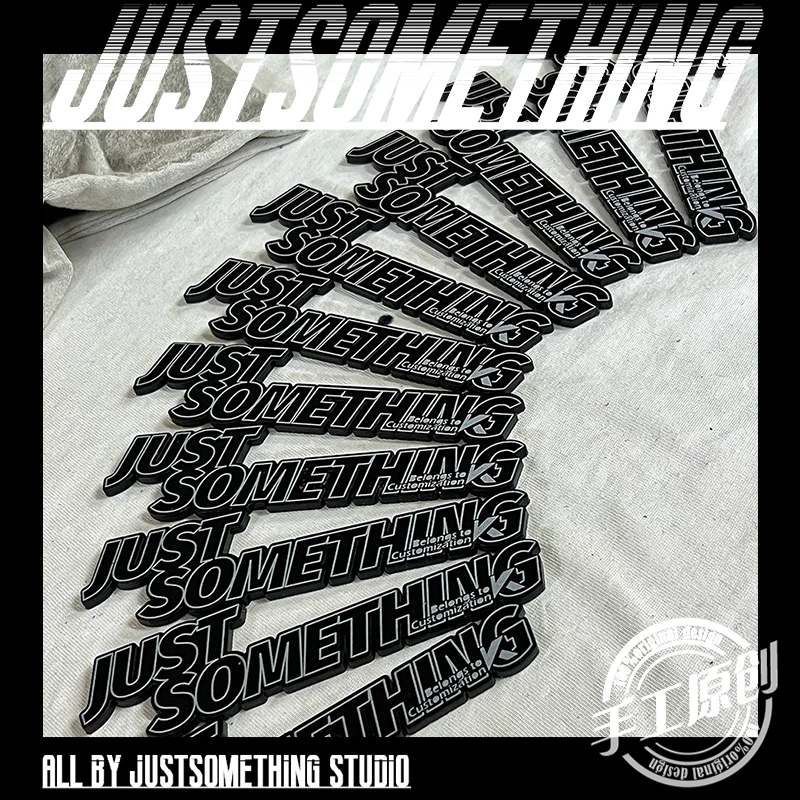 JUSTSOMETHING JS经典印花logo 亚克力贴 装饰
