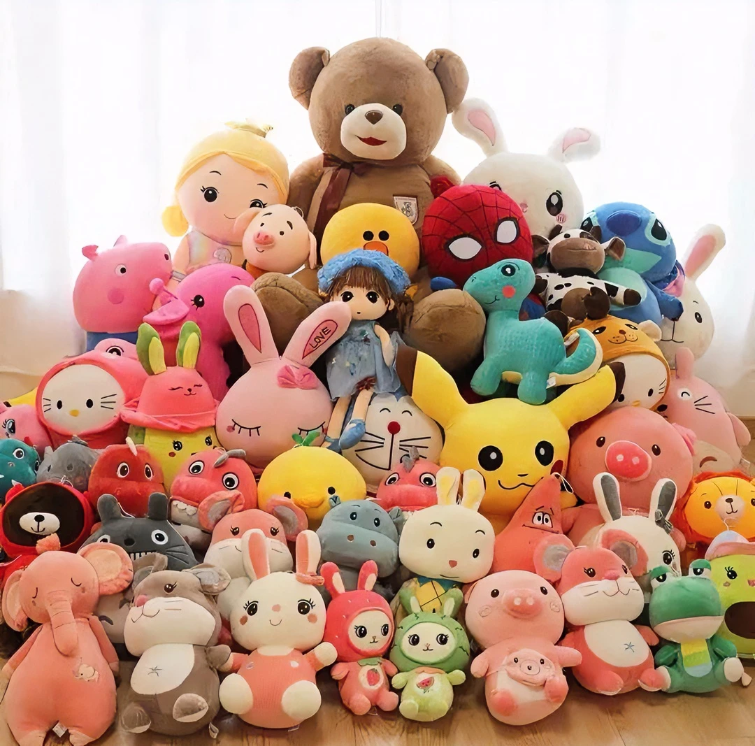 中古毛绒玩具，全部称斤，19.8一斤29.9包邮， 默认微瑕疵