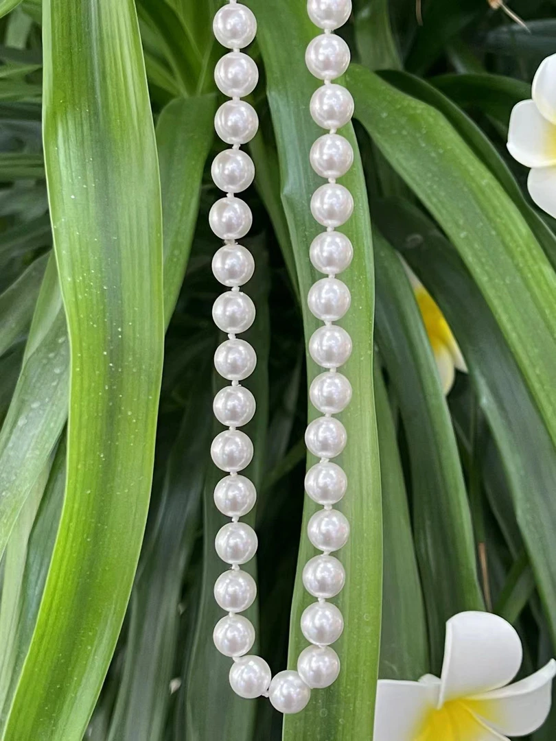 正圆 冷光 白百搭 经典 大点位 项链高品质仙女链 贝珠