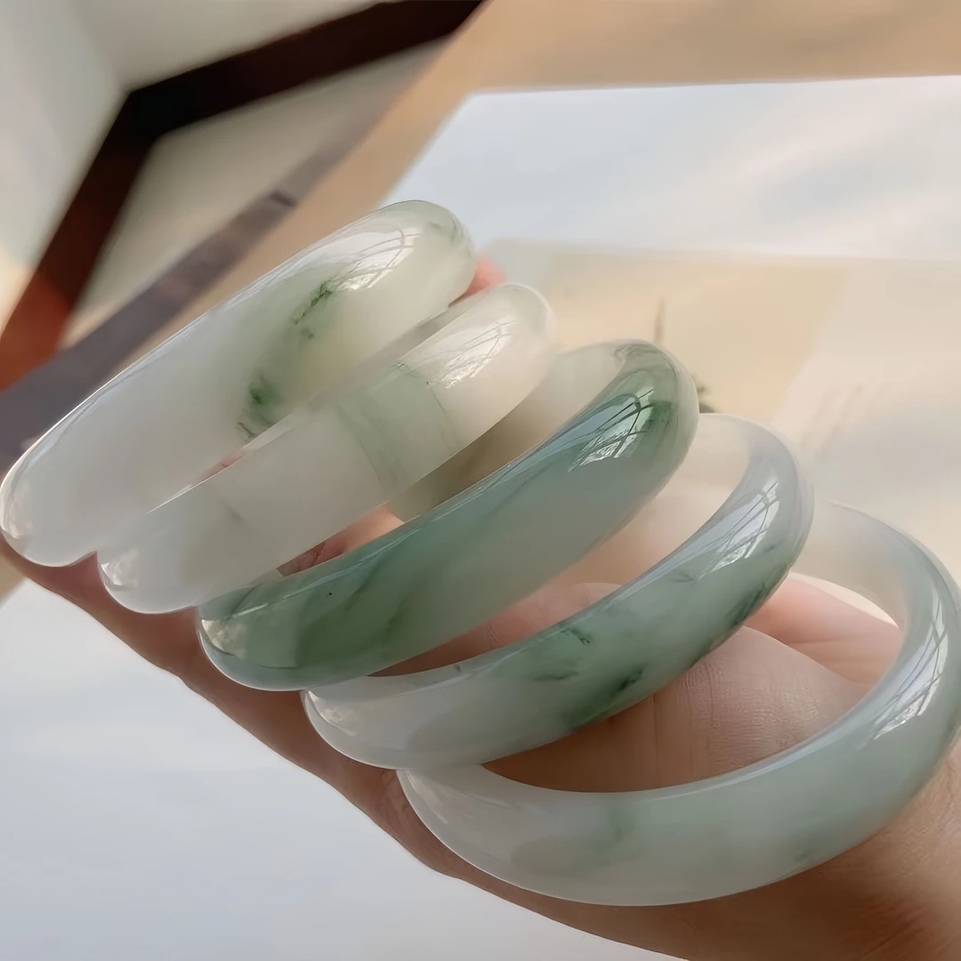 【王姨专属】石英质玉 （天山翠）手镯 多样发一条 52-61#
