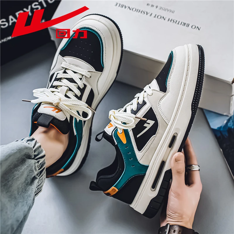 回力运动鞋男款冬季2025新款百搭小众休闲板鞋青少年厚底防滑潮鞋