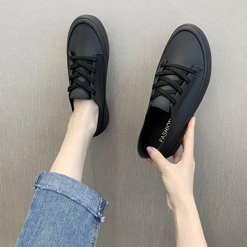 时尚低帮雨鞋女款外穿新款浅口水鞋学院风春秋鞋厨房防滑工作胶鞋