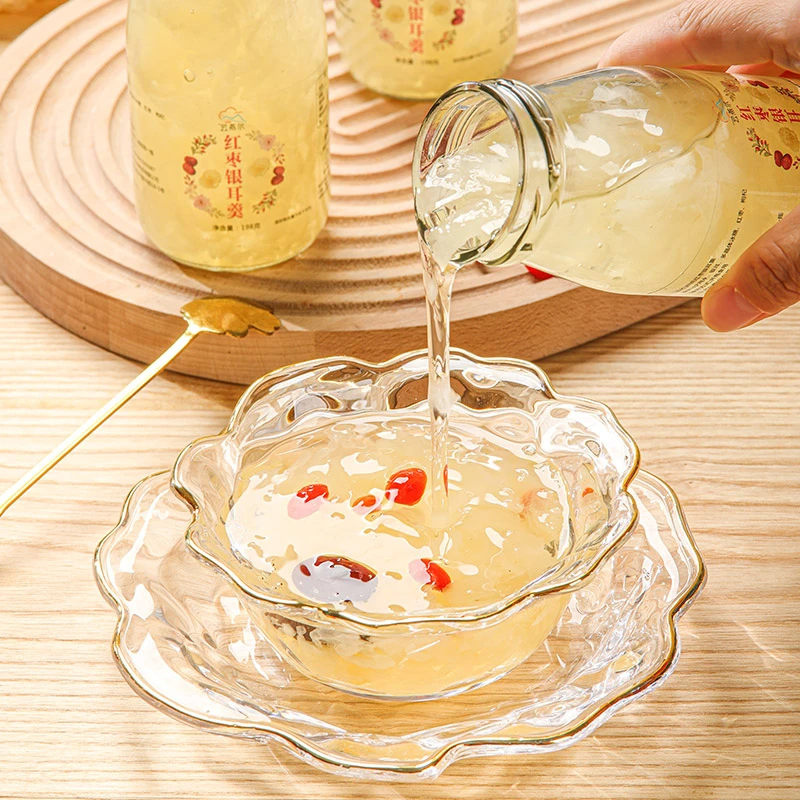 云燕耳精选鲜炖红枣枸杞银耳羹0脂0防腐剂198克6瓶装营养即食罐装