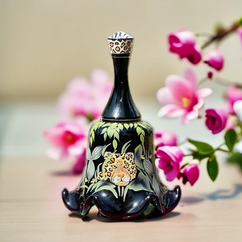 芬顿Fenton 黑色丛林豹子 手绘铃铛 摇铃 FD6278