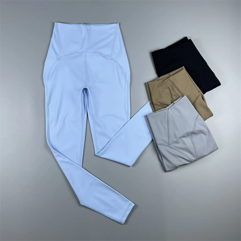 裸感磨瑜伽健身九分裤女 显臀修饰腿型速干透气超软高腰裤